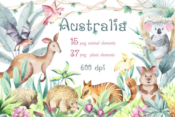 Australia. 52 Items. 600 Dpi.: A Practical Asset Pack for Creative Workflows