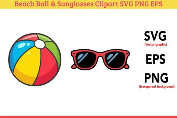 Beach Ball Sunglasses Clipart SVG: A Practical Asset for Summer Design