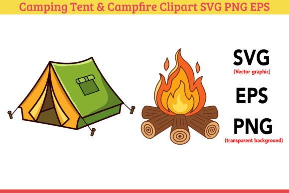 Camping Tent Campfire Clipart SVG: The Ultimate Resource for Outdoor Creators
