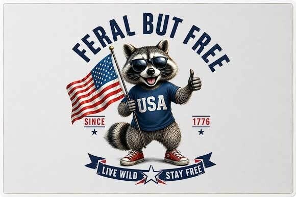 Feral but Free: The Rise of Patriotic Raccoon Graphics in Modern Americana Design
