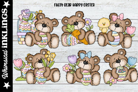 Fuzzy Bears Happy Easter Clipart: A Designer's Guide