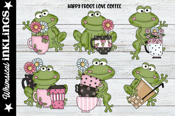 Happy Frogs Love Coffee Clipart: Creative Guide