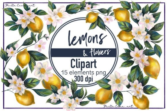 Lemons Clipart & Summer Fruit PNGs