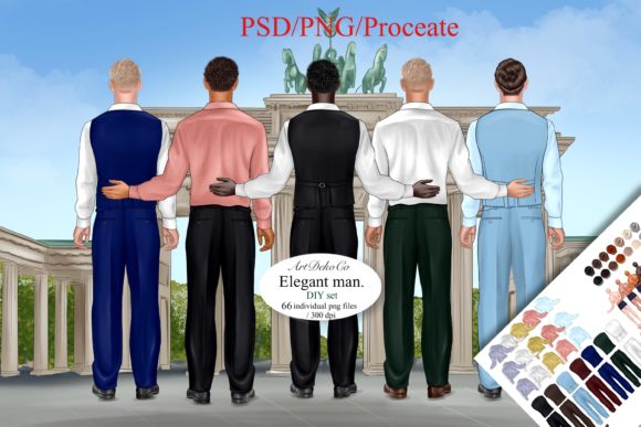 Man Customizable Clipart for Designers