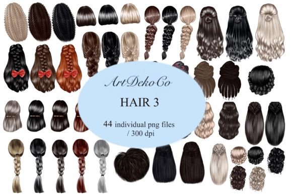 Mastering Natural Hair and Long Hair Clipart for Professional Designs