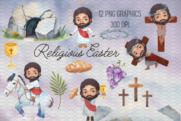 Religious Easter Watercolor Collection: A Visual Journey Through the Resurrection