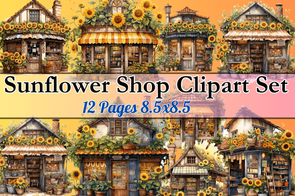 Sunflower Shop Clipart Set: A Strategic Asset for Creative Commerce