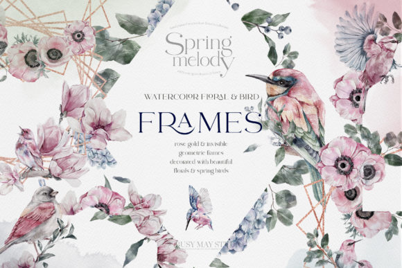 Watercolor Floral Rose Gold Frames PNG: A Strategic Asset for Visual Branding